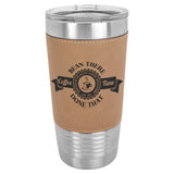 20 oz. Leatherette Grip Stainless Tumblers | 9 Colors Available