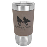 20 oz. Leatherette Grip Stainless Tumblers | 9 Colors Available