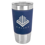 20 oz. Leatherette Grip Stainless Tumblers | 9 Colors Available