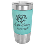 20 oz. Leatherette Grip Stainless Tumblers | 9 Colors Available