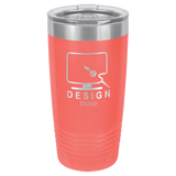 20 oz Polar Insulated Stainless Tumblers in Coral