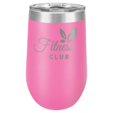 16 oz. Pink Polar Camel Wine Glass Stemless Tumblers