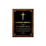 LA Trophies - Religious Christian Award Plaque with GOLD Engraving - 6x8, 7x9, 8x10, 9x12 | 5 PLATE COLORS