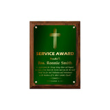 LA Trophies - Religious Christian Award Plaque with GOLD Engraving - 6x8, 7x9, 8x10, 9x12 | 5 PLATE COLORS