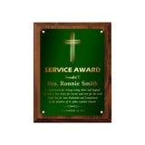 LA Trophies - Religious Christian Award Plaque with GOLD Engraving - 6x8, 7x9, 8x10, 9x12 | 5 PLATE COLORS