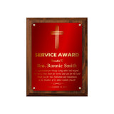 LA Trophies - Religious Christian Award Plaque with GOLD Engraving - 6x8, 7x9, 8x10, 9x12 | 5 PLATE COLORS