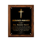 LA Trophies - Religious Christian Award Plaque with GOLD Engraving - 6x8, 7x9, 8x10, 9x12 | 5 PLATE COLORS