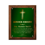 LA Trophies - Religious Christian Award Plaque with GOLD Engraving - 6x8, 7x9, 8x10, 9x12 | 5 PLATE COLORS