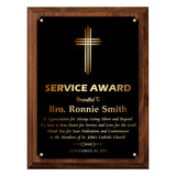 LA Trophies - Religious Christian Award Plaque with GOLD Engraving - 6x8, 7x9, 8x10, 9x12 | 5 PLATE COLORS