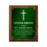 LA Trophies - Religious Christian Award Plaque with SILVER Engraving - 6x8, 7x9, 8x10, 9x12 | 5 PLATE COLORS