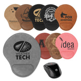 Leatherette Mouse Pads with wrist cushion | 10 COLORS