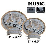 Legend Series Silver and Gold Oval Activity Resin Plates  | 2 SIZES