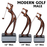 Bronze Modern and Elegant Golf Resin Statue Award Trophies