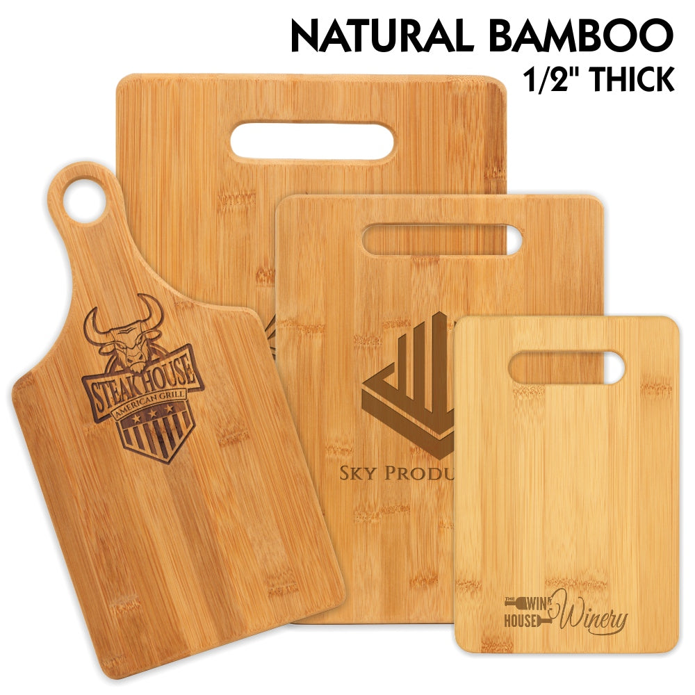 11 1/2 x 8 3/4 Bamboo Rectangle Cutting Board - Trophy House