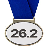 3-1/4" Large Olympic Style Oval Running Medals on 1-1/2" Wide Neck Ribbons | 5 STYLES