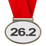 3-1/4" Large Olympic Style Oval Running Medals on 1-1/2" Wide Neck Ribbons | 5 STYLES