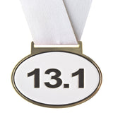 3-1/4" Large Olympic Style Oval Running Medals on 1-1/2" Wide Neck Ribbons | 5 STYLES