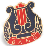 Die Struck Enamel Filled Band Lapel Pins - 25 PIECE PACK