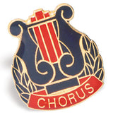 Die Struck Enamel Filled Chorus Lapel Pins - 25 PIECE PACK