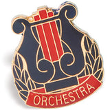 Die Struck Enamel Filled Orchestra Lapel Pins - 25 PIECE PACK
