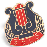 Die Struck Enamel Filled Solo Lapel Pins - 25 PIECE PACK