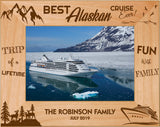 Best Vacation Ever Memories Celebration Red Alder Engraved 5" x 7" Picture Frames | 6 DESIGNS