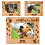Pet Memories Leave Paw Prints on Our Hearts 5" x 7" Photo Picture Frames | DOG | CAT | HORSE