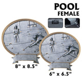 Legend Series Silver and Gold Oval Sport Resin Plates  | 2 SIZES