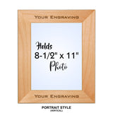 Genuine Red Alder Laser Engraved Photo Picture Frames | 5 SIZES