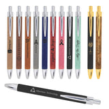 Customizable Leatherette wrapped Pen | 11 COLORS