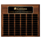 LA Trophies - 15x18 Perpetual Plaque with 60 Plates - Black with Gold Engraving