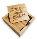 Bamboo Square 6-Coaster Set