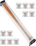 BallQube Clear Display Bat Holder with 10 Baseball Cases