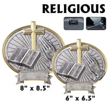 Legend Series Silver and Gold Oval Activity Resin Plates  | 2 SIZES