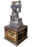 Fantasy Football League Resin Box Base Trophy with Perpetual Options