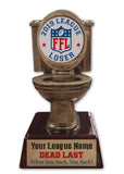 Fantasy Football League Toilet Bowl Resin Trophy