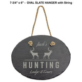 Slate Stone Oval, Round, and Rectangle Hanging Decor | 5 SIZES