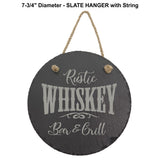 Slate Stone Oval, Round, and Rectangle Hanging Decor | 5 SIZES