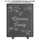 Slate Stone Rectangle Standing Table Top Decor | 3 SIZES