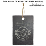 Slate Stone Rectangle Cutting Board Decor | 4 SIZES