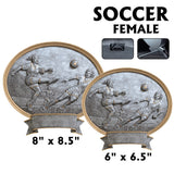Legend Series Silver and Gold Oval Sport Resin Plates  | 2 SIZES