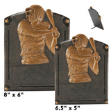Legends of Fame Series Antique Gold Resin Plate Plaques  | 2 SIZES | 45 STYLES