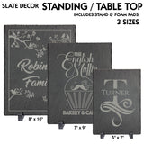 Slate Stone Rectangle Standing Table Top Decor | 3 SIZES