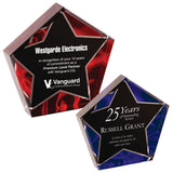 Premier - 1" thick Red and Blue Velvet Star Self-Standing Acrylics | 2 SIZES