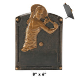 Legends of Fame Series Antique Gold Resin Plate Plaques  | 2 SIZES | 45 STYLES