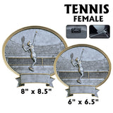 Legend Series Silver and Gold Oval Sport Resin Plates  | 2 SIZES