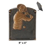 Legends of Fame Series Antique Gold Resin Plate Plaques  | 2 SIZES | 45 STYLES