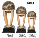 GOLF TOWER RESIN TROPHY AWARDS
