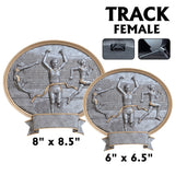 Legend Series Silver and Gold Oval Sport Resin Plates  | 2 SIZES