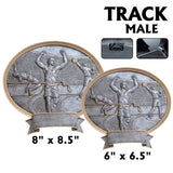 Legend Series Silver and Gold Oval Sport Resin Plates  | 2 SIZES